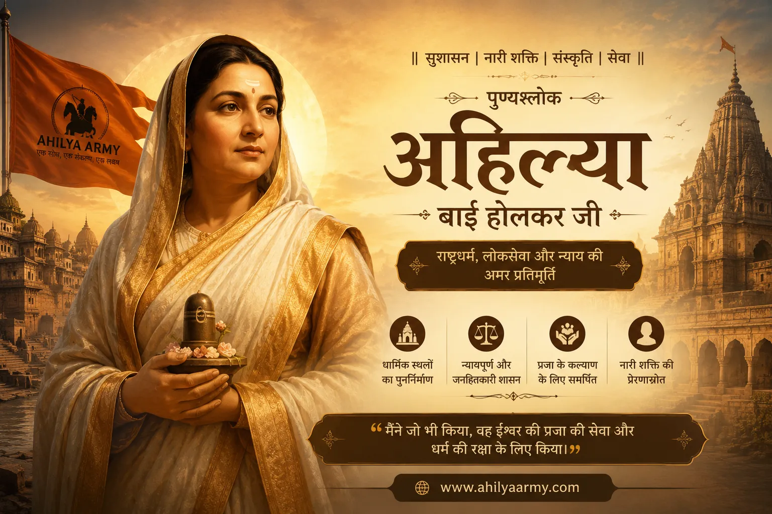Ahilya Bai Holkar image 7 - Ahilya Army Bharat Ekta Mission