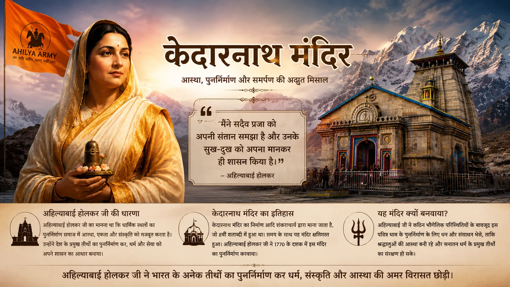 Ahilya Bai Holkar image 8 - Ahilya Army Bharat Ekta Mission